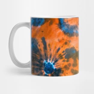 Orange and Blue Psychedelic Tie-Dye Mug